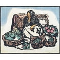 thumbnail image 2 of Maud Sherwood 14x12 Gold Ornate Wood Frame and Double Matted Museum Art Print Titled - Spanish Market Woman (1928), 2 of 4