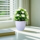 thumbnail image 4 of Simulación de ciruelos de cinco hojas en macetas, plantas de bonsái, simulación de flores, ideal para decoración de interiores, jardines, terrazas y escritorios de oficina., 4 of 5