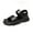 black, variant on Men Summer Sport Sandals Athletic Beach Water Hiking Shoes Comfort Breathable Casual Non-slip Indoor Outdoor Sandal