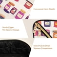 thumbnail image 5 of FORMRS Makeup Bag Travel Cosmetic Organizer for Women Fold Flat Zipper Pouch with Handle, Jam Jars, 5 of 8