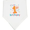 thumbnail image 2 of Inktastic It's My First Birthday Baby Bandana Bib, 2 of 4