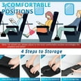 thumbnail image 6 of Foot Hammock for Plane Travel, Upgraded Wide Airplane Foot Hammock with Detachable Hardboard, Portable Footrest for Air Travel Essentials Long Flights Flying, Adjustable Foot Rest Leg Hammock, 6 of 13