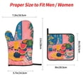 thumbnail image 2 of Sikiie Colorful Summer Fruit Table Oven Mitts and Pot Holders, Silicone Oven Gloves, Heat Resistant Oven Mitts 4Pcs Set, 2 of 6
