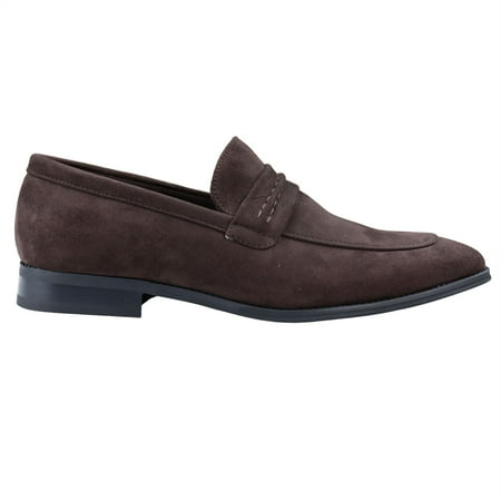 Men s Loafers Shoes Leather Lined Suede Formal Black Brown