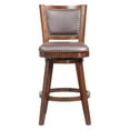 thumbnail image 3 of Boraam Broadmoor 29in. High Back Swivel Wood Bar Stool, Cappuccino Finish, 3 of 6