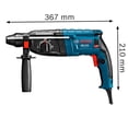 thumbnail image 3 of Rotomartillo Bosch GBH 2-24 D SDS Plus + Maletín + Martillo azul Estandar, 3 of 8