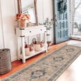 thumbnail image 3 of Hallway Washable Runner Rug - 2x7 Kitchen Rugs Entryway Vintage Soft Floor Mat Non Slip Indoor Farmhouse Carpet For Bathroom Living Room Bedroom (2 X 7  Orange), 3 of 6