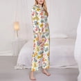 thumbnail image 3 of Honeii Boho Bunny print Women's Pajama Sets Long Sleeve Button Down Sleepwear Nightwear Soft Pjs Lounge Sets-XX-Large, 3 of 7