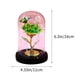 thumbnail image 4 of Adornos de San Valentín, regalos de San Valentín, rosa de papel de aluminio recubierta de vidrio, flor eterna, regalo creativo para vacaciones, luz nocturna LED luminosa, rosa decorativa., 4 of 7