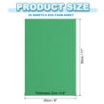 thumbnail image 2 of Uxcell Paquete de 20 hojas de espuma EVA, 12" x 8" 2mm de grosor, papel de espuma para manualidades, verde hierba, 2 of 7