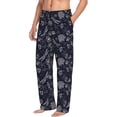thumbnail image 6 of Naloa Wildflowers And Dragonflies Pajama Pants Men, PJ Bottoms, Sleep & Lounge Pants-Small, 6 of 6