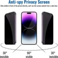 thumbnail image 2 of Protector de pantalla de privacidad para móvil, cristal templado antiespía para Apple 8 Plus SE 2022, IPhone 15, 14, 11 Pro, XS, Max, X, XR, 13, 12, Mini, 1-5 uds., 2 of 3