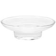 thumbnail image 1 of Jabonera de vidrio transparente, redonda, para baño, ducha, hogar, exteriores, viajes, 1 of 8