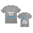 thumbnail image 1 of Daddy Of a Prince & Son Of a King Father & Toddler Boy Matching Set T-Shirts Daddy Gray Medium / Son Gray 2T, 1 of 8