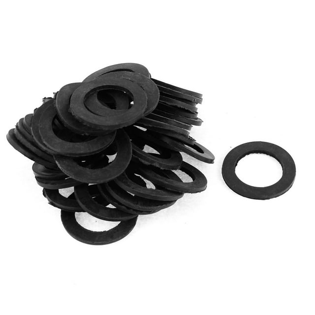 Junta de goma selladora, anillo en O negro, 39 mm x 25 mm x 2.5 mm, 41 piezas