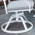 thumbnail image 4 of Homestyles Capri Chaise Berçante Pivotante d'Extérieur en Aluminium en Blanc, 4 of 28