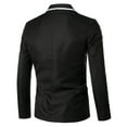 thumbnail image 2 of Vedolay Men's Tops Coats for Men Office Business Casual 2023 Open Front Slim Fit Blazers,Black XL, 2 of 3