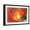 Black Frame, variant on Art.com Flaming Sun. Abstract Painting Texture in Summer Color. Modern Futuristic Red Pattern. Bright Color Art Print by Excellent backgrounds, 18" x 12"