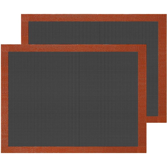 2PCS Non-Stick Oven Liner Perforated Mat for Baking, Macaron Cookie Bread Mold For Baking,Silicone baking Mats Tools Oven Sheet Bakeware(3040)