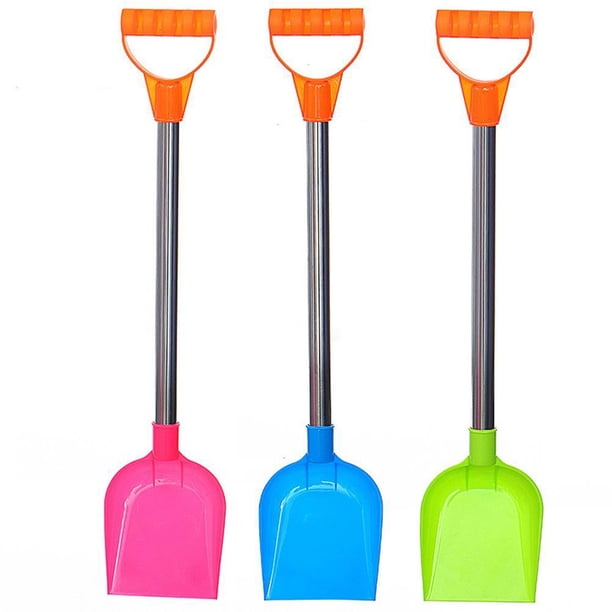 Set De 3 Palas De Nieve Para Niños – Acero Inoxidable Con Mango De Plástico, Ideales Para Jugar En La Playa O La Nieve
