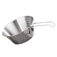 thumbnail image 4 of SHOWERORO Outdoor Tableware Camping Cooking Pots Silver Stackable Stainless Steel 1 Set 5.5*5.5*2.4in, 4 of 8