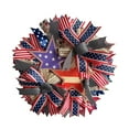 thumbnail image 2 of Pedty Summer Wreaths,Wreath for Front Door,July 4 Patriotic Wreaths Memorial Day Front Door Red White and Blue Wreaths American Flag Independence Day Wreaths Indoor Outdoor Wall Decorations,, 2 of 7