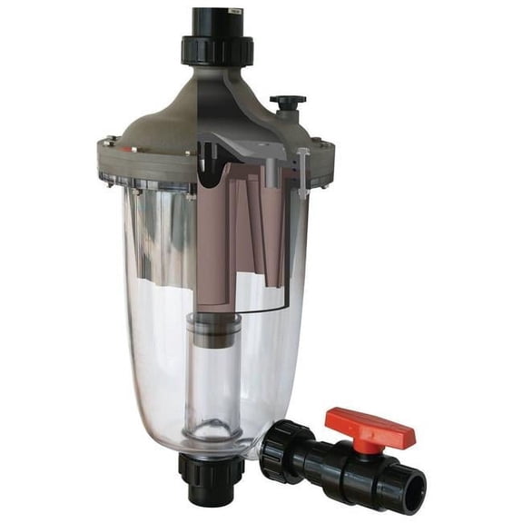Waterco 200371 1.5 in. Multicyclone 12 Centrifugal Connection Filter