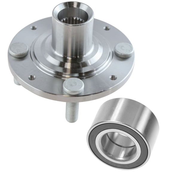 TRQ Front Wheel Hub Bearing Kit Set LH Driver RH Passenger for Civic Del Sol BHA53257