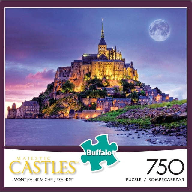 Buffalo Games - Majestic Castles - Mont Saint Michel France - 750 piezas Jigsaw Puzzle Yell Buffalo Games Buffalo Games