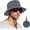 Gray, variant on Waterproof Safari Hats, Lightweight Wide Brimmed Sun Protection Boonie Cap, Packable Bucket Hat, Explorer Jungle Bush Bucket Hat for Outdoor Hiking Fishing