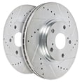 thumbnail image 2 of Power Stop Front Pair of Drilled and Slotted Brake Rotors JBR730XPR, 2 of 8