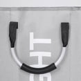 thumbnail image 3 of Cesta grande plegable para la ropa sucia con 3 compartimentos para dormitorio, de tela (gris), 3 of 5