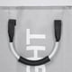 thumbnail image 3 of Cesta grande plegable para la ropa sucia con 3 compartimentos para dormitorio, de tela (gris), 3 of 5