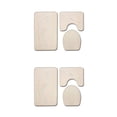 thumbnail image 3 of relayinert 3pack/lot Non-Slip And Absorbent Bathroom Mat Set Feet Dry And Fresh Anti-slip Polyester Non-Slip Chenille Bath Rug PJ210611-B001 2Set, 3 of 6