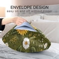 thumbnail image 4 of Satin Pillowcase Home Luxury Envelope Pillowcases Soft And Smooth Sunflower Daises Pattern, 4 of 6