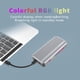 thumbnail image 1 of Caja de Disco Duro Móvil NVMe M.2 SSD 40 Gbps USB 4.0 Lector de Unidad de Estado Sólido Luz RGB con Ventilador, 1 of 5