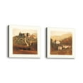 thumbnail image 1 of Set of 2 - Villa II - Contemporary Fine Art Giclee on Canvas Gallery Wrap - wall décor - Art painting - 24 x 24 Inch - Ready to Hang, 1 of 2