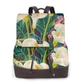 thumbnail image 1 of Balery Tropical Floral Jungle Mochila de Cuero para Mujeres, Gran Capacidad, Bolsa de Viaje Multifuncional, Mochila de Cuero y Bolsa de Hombro para Mujeres, 1 of 4