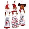 thumbnail image 4 of pitrice Christmas Towel Hanging Ring Bathroom Kitchen Towel Basin Towel Rings Santa Snowman Elk Towel Ring, 4 of 7