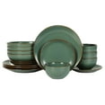 thumbnail image 1 of Stone Lain Brasa Modern Stoneware 16 Piece Dinnerware Set, Service for 4, Green, 1 of 8
