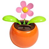 Magic Swing Car - Solar Power Flower Magic Flip Flap Moving Swing Dancing Flowerpot Swing Car Toy
