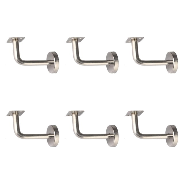 6 soportes para pasamanos de escaleras, soportes para pasamanos para escaleras de edificios de viviendas 6x10cm