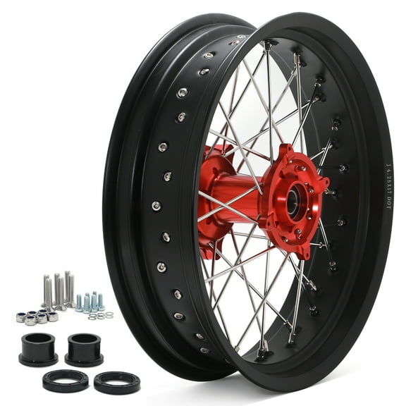 17" x 4.25" Rear Wheel Rim Hub with Flange Spacers for Sur-ron Strom Bee MX Electric Dirt Bike