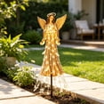 thumbnail image 3 of AZXY Solar Garden Stake Lights, Angel Solar Christmas Stake Light, Waterproof Outdoor LED Pathway Light, Auto On Off Angel Yard Ornament for Lawn Patio Walkway Christmas Holiday Decorations, 3 of 9