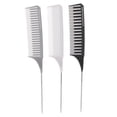 thumbnail image 1 of Parting Comb, Foiling Comb Safe Compact Glossy Round Professional Reliable  For Individual Hairdressing For Barber Shops For, 1 of 8