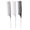 Blue, variant on YAHHU 3pcs Parting Comb Professional Reliable Glossy Round Convenient Practical Compact Durable Hair Tools for Barber Shops, Metal Rat Tail Combs Set 1, Black (10 inches / 25.4 cm)