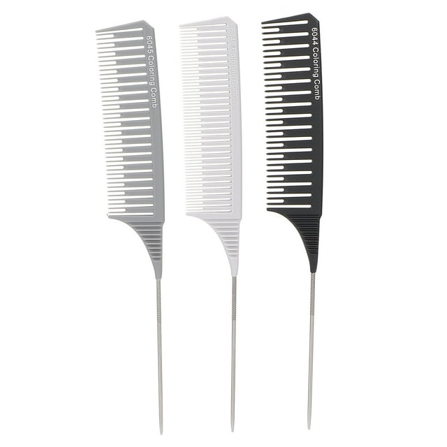 Parting Comb, Foiling Comb Safe Compact Glossy Round Professional Reliable For Individual Hairdressing For Barber Shops For
