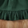thumbnail image 6 of BemeyourBBs Toddler Baby Girls Summer Clothes Vintage Infant Baby Girls Summer 2 Piece Outfit Polka Dot Collar Short Sleeve T-Shirt and Ruffle Suspender Skirt Set, 6 of 6