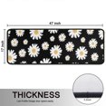 thumbnail image 5 of Kitchen Rugs Sets Of 2,Black Daisy Flower Golden Centers Pattern Anti Fatigue Kitchen Mat Rugs Non Slip Washable,Decorative Kitchen Floor Mats for Kitchen,Sink,Laundry,17"x47"+17"x47", 5 of 5