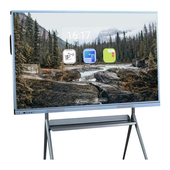 BELNET Smart TVs, 55 Inch Digital Electronic All-In-One Computer Touch Whiteboard and Screen Mirroring, 2160P Monitor Built-In Camera Player for Advertisin, business and presentation